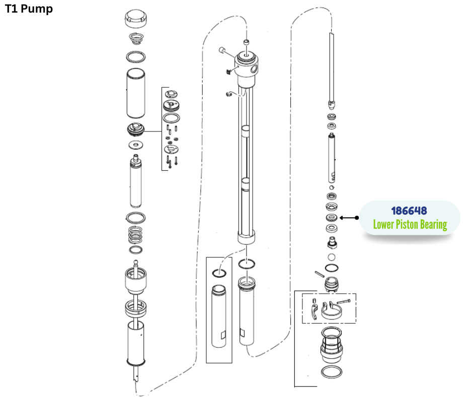 GRACO LOWER PISTON BEARING;T1(186648)