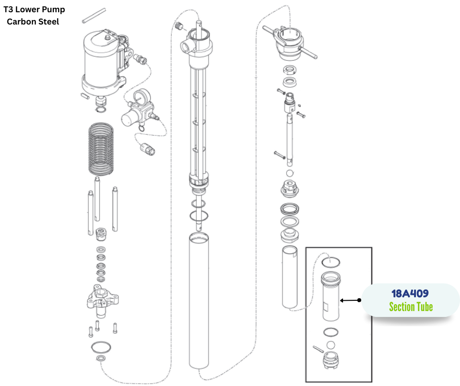 GRACO SHORT INTAKE TUBE (18A409)