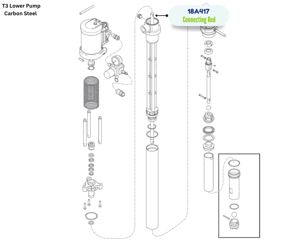 GRACO CS CONNECTING ROD UPPER PISTON (18A417)