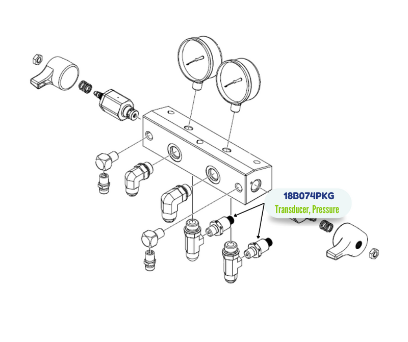 GRACO 5000 PSIG PRESSURE TRANSDUCER (18B074PKG)