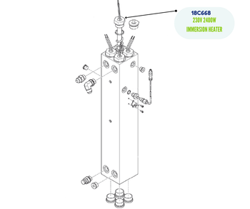 GRACO 230V 2400W IMMERSION HEATER (18C668)