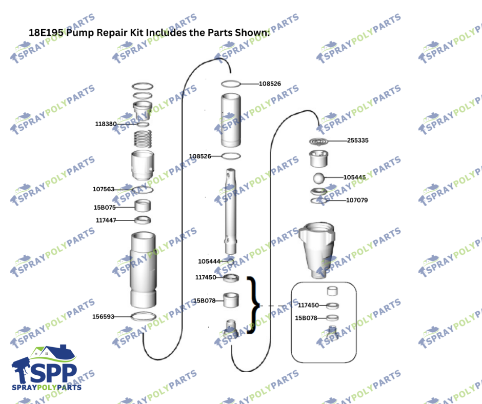 ASIDE LOWER E20 REPAIR KIT (18E195)