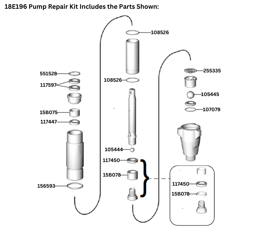 BSIDE LOWER E20 REPAIR KIT (18E196)