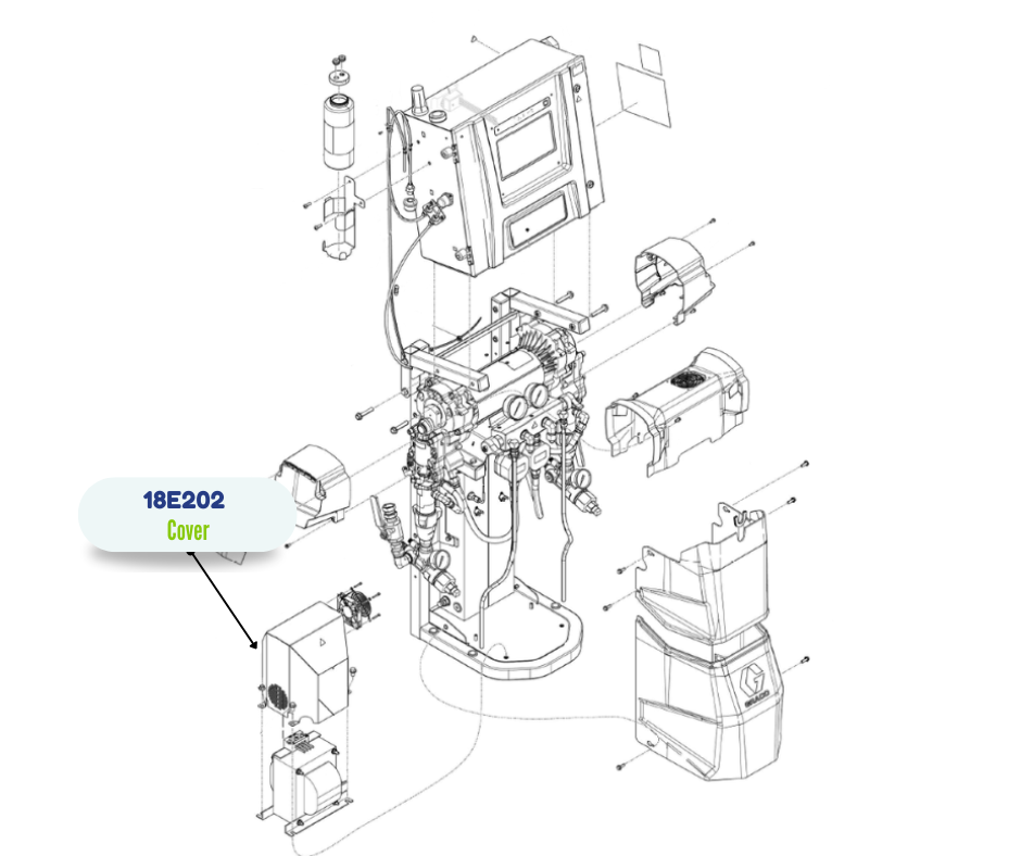 GRACO TRANSFORMER WELDMENT COVER (18E202)