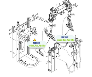 GRACO ELITE PAIR R3 STRAINER KIT (18E247)