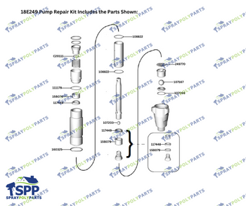 ASIDE LOWER E30 REPAIR KIT (18E249)