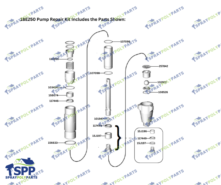 ASIDE LOWER EXP2 REPAIR KIT (18E250)