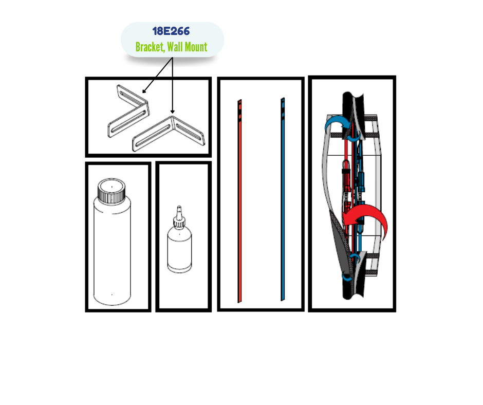 WALL BRACKET KIT (18E266)