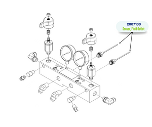 Fluid Outlet Pressure Sensor 915M669)(2007100)