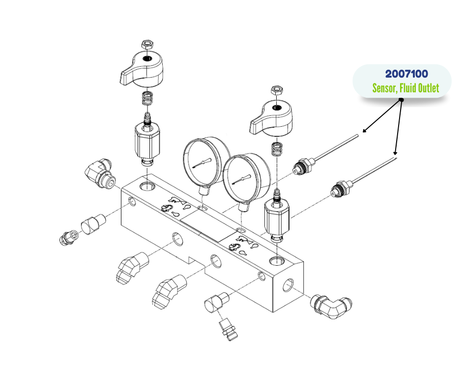 Fluid Outlet Pressure Sensor 915M669)(2007100)
