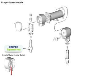 DISPL REACTOR PUMP (.396/255.79) ( 245970) (2007123)