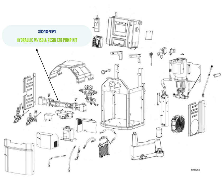 GRACO HYDRAULIC WITH ISO AND RESIN 120 PUMP KIT (2010491)