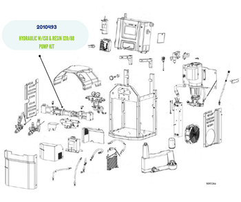 GRACO HYDRAULIC WITH ISO AND RESIN 120/88 PUMP KIT (2010493)