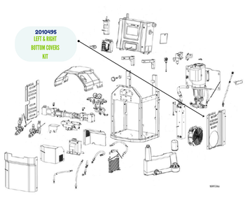 GRACO LEFT AND RIGHT BOTTOM COVERS KIT (2010495)