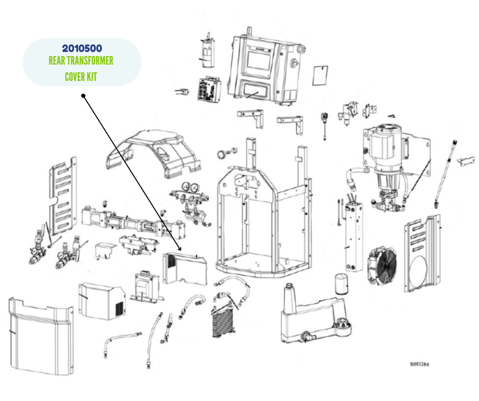 GRACO REAR TRANSFORMER COVER KIT (2010500)