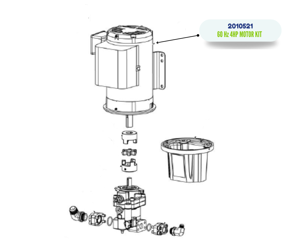 GRACO 60 Hz 4HP MOTOR KIT (2010521)