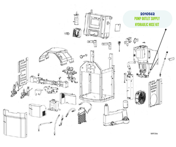 GRACO PUMP OUTLET SUPPLY HYDRAULIC HOSE KIT (2010562)