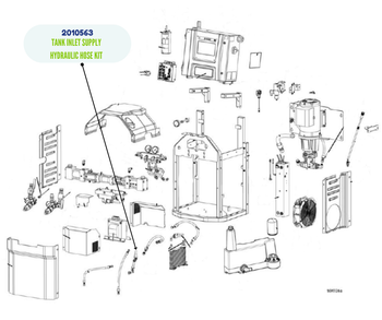 GRACO TANK INLET  SUPPLY HYDRAULIC HOSE KIT (2010563)
