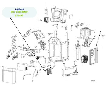 GRACO -6 JIC X -6 BSPT STRAIGHT FITTING KIT (2010669)