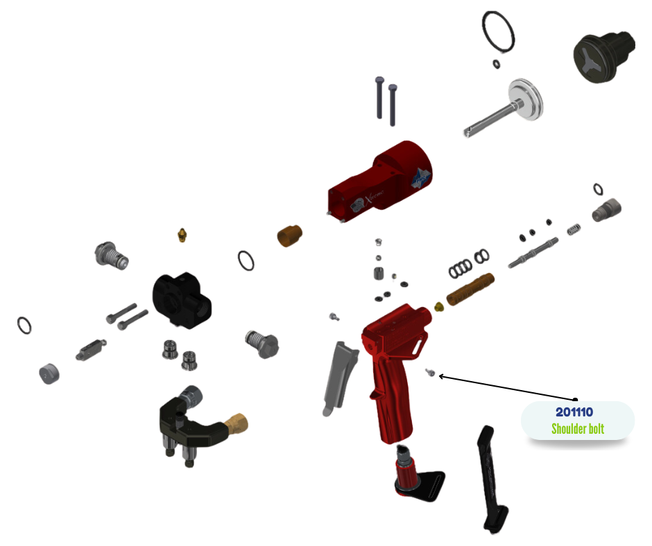 SHOULDER BOLT, 1/8D, 1/8L, SS (201110)