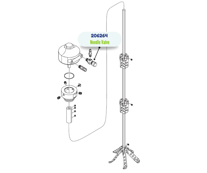 GRACO AIR NEEDLE VALVE ASSEMBLY;T1(206264)