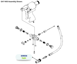 Air Line Quick Disconnect Coupler (208536)