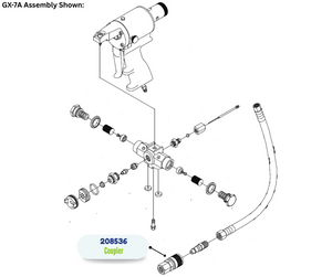 Air Line Quick Disconnect Coupler (208536)