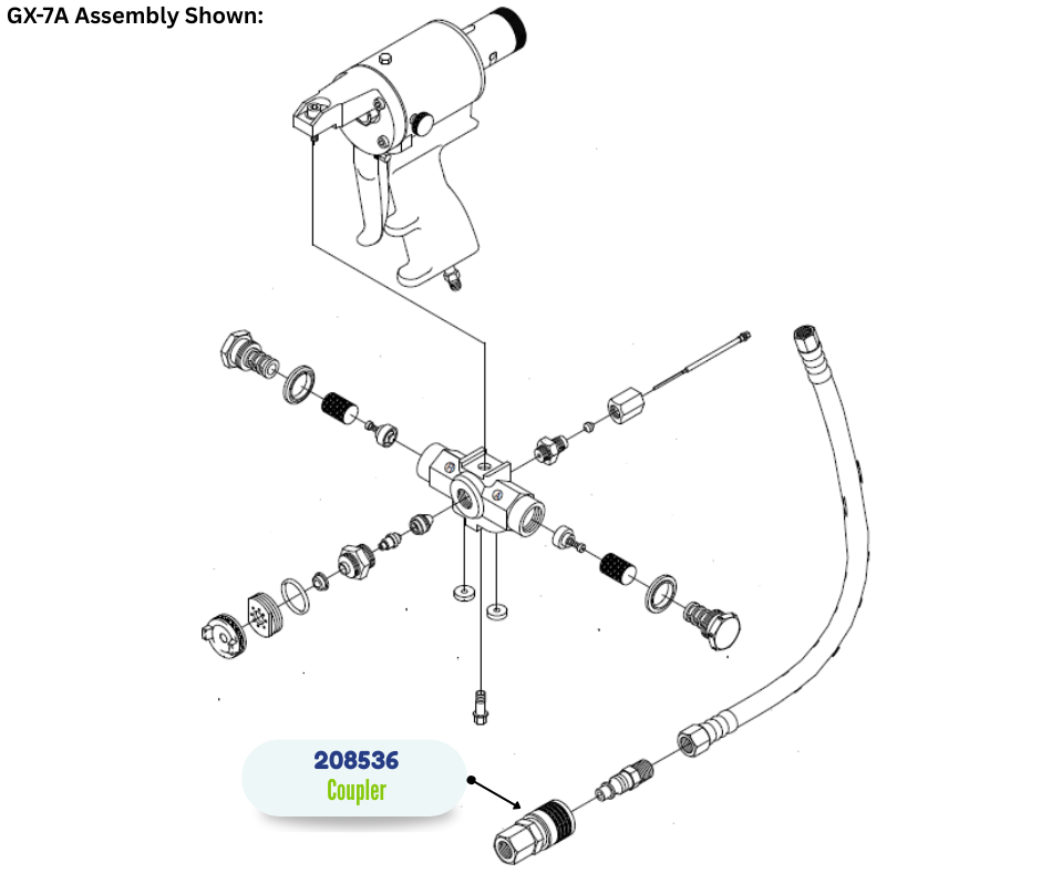 Air Line Quick Disconnect Coupler (208536)