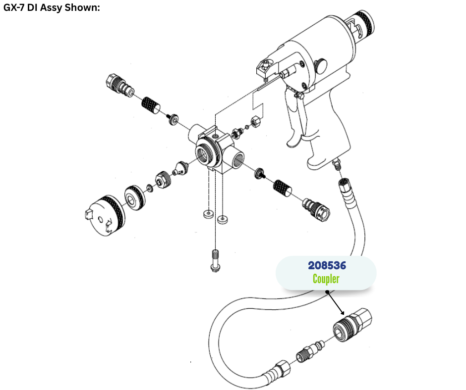 Air Line Quick Disconnect Coupler (208536)