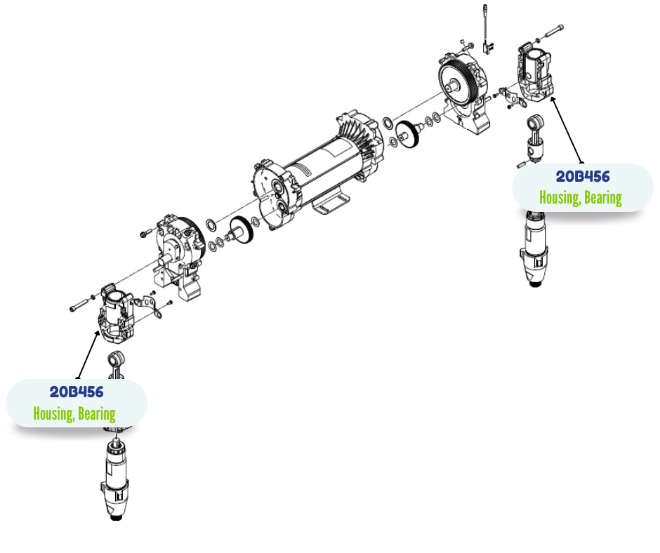 GRACO BEARING HOUSING REPAIR KIT (20B456)
