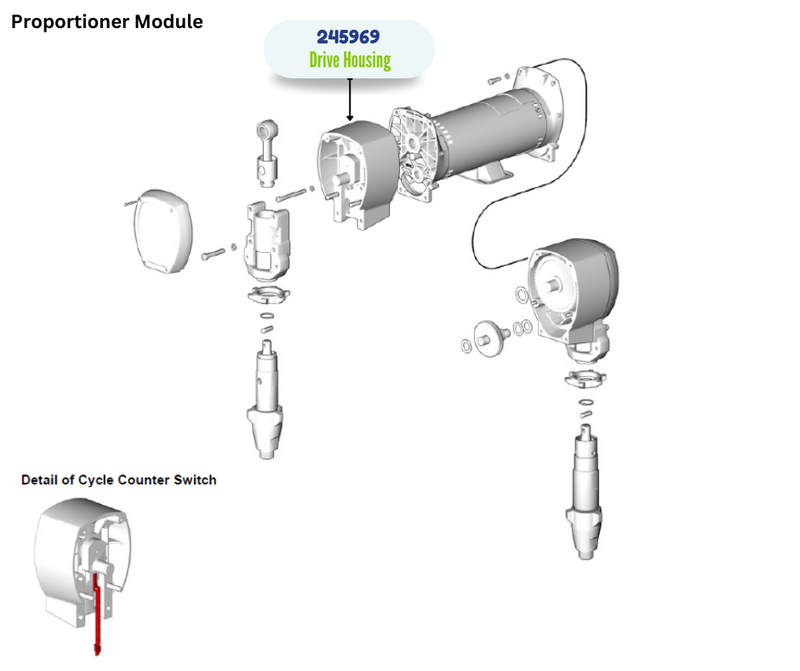 1595 W/SWITCH DRIVE HOUSING (245969)