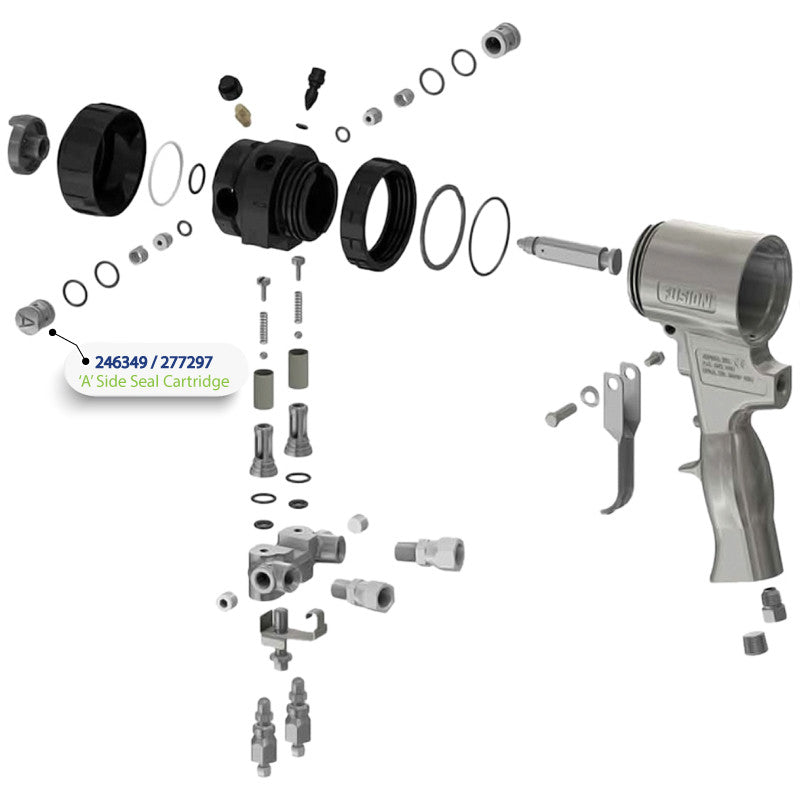 A Side Seal Cartridge for Graco Fusion Air Purge (AP) Spray Gun (246349)