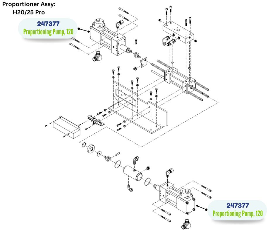 GRACO 120 PROPORTIONER PUMP KIT (247377)