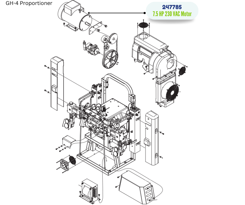 230V/480V 3PH 7.5HP MOTOR KIT (247785)