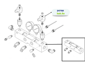 RESIN BLUE RIGHT HANDLE KIT (247789)