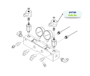 RESIN BLUE RIGHT HANDLE KIT (247789)