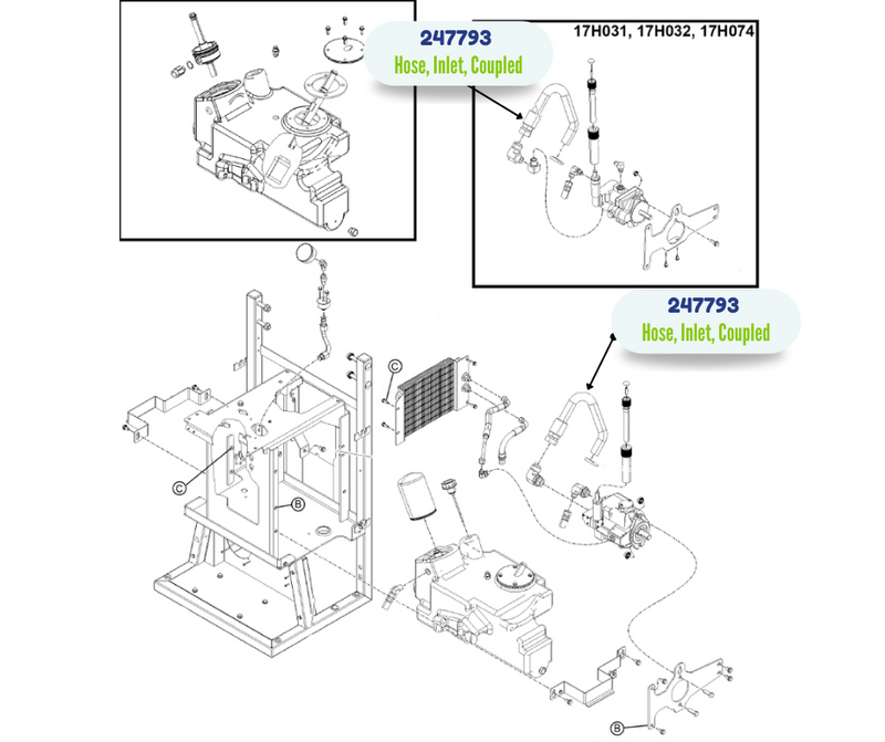 COUPLED INLET HOSE KIT (247793)