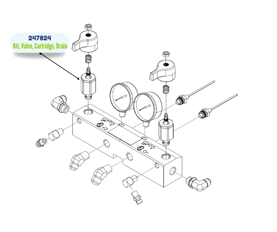 GRACO CARTRIDGE DRAIN VALVE KIT (247824)
