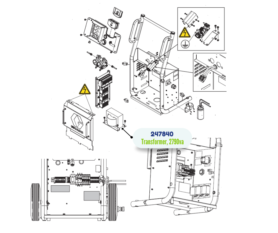 230/62 2790VA TRANSFORMER KIT (247840)