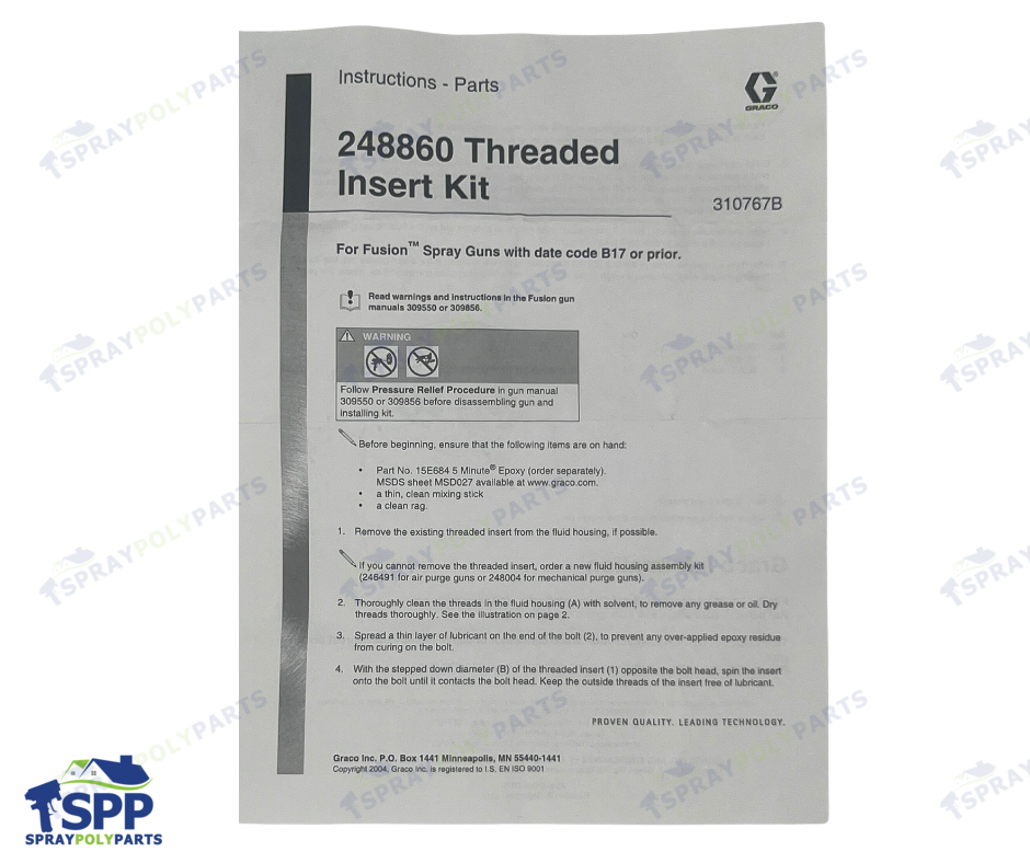 FUSION THREAD INSERT KIT (248860)