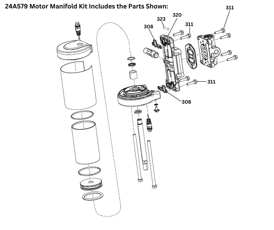 SMALL MOTOR MANIFOLD KIT(24A579)