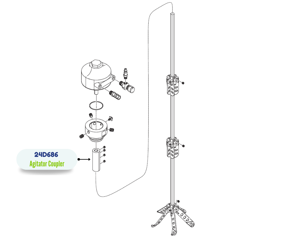 GRACO AGITATOR COUPLER KIT(24D686)
