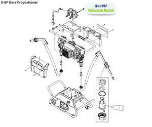 GRACO RECIRCULATION MANIFOLD, E8P (24J147)
