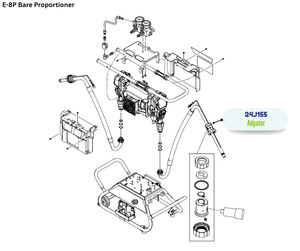 GRACO POUR SPOUT ADAPTER ASSEMBLY (24J155)