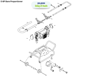 GRACO SLIDING LIFT HANDLE, E8P (24J244)