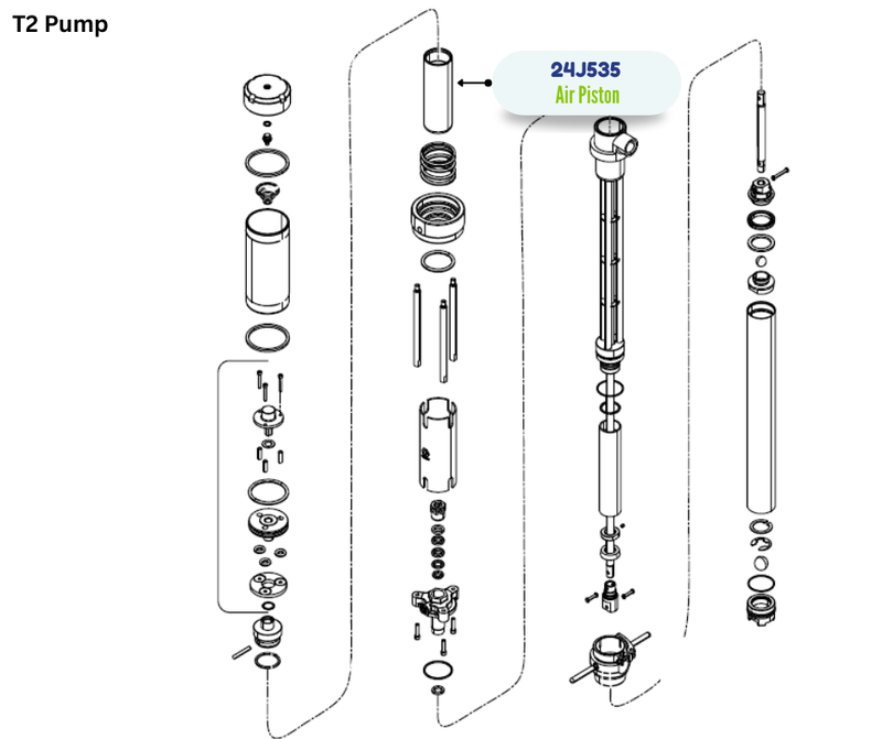 GRACO AIR PISTON KIT;T2(24J535)