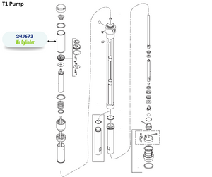 GRACO AIR CYLINDER KIT (24J673)