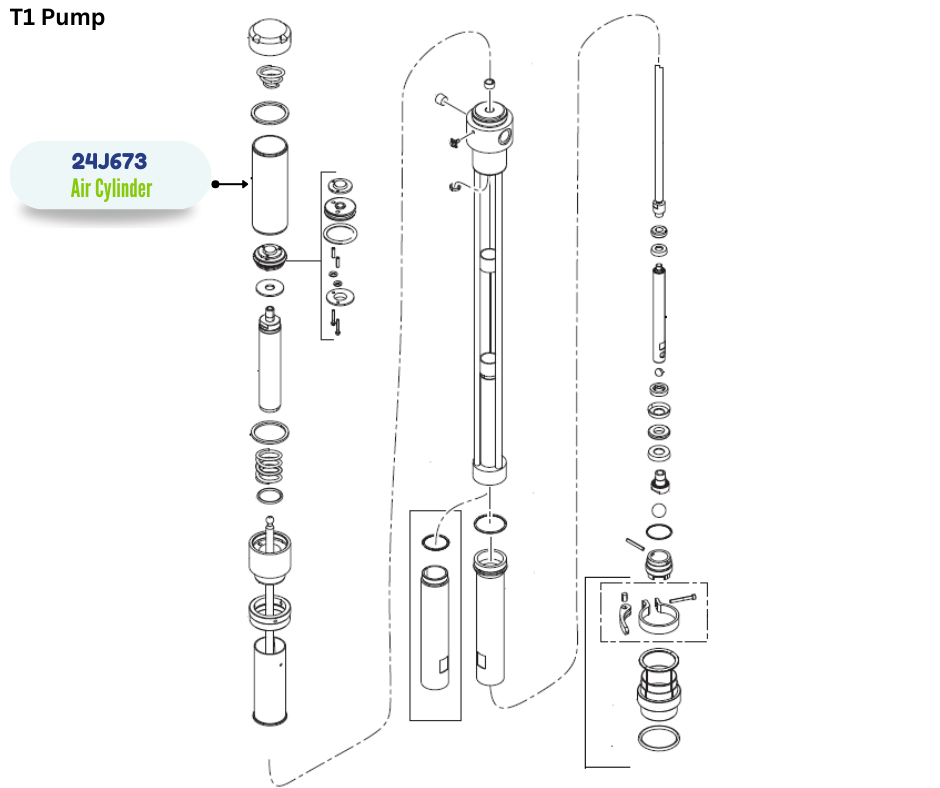 GRACO AIR CYLINDER KIT (24J673)