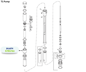 GRACO AIR MOTOR BASE KIT;T1(24J674)