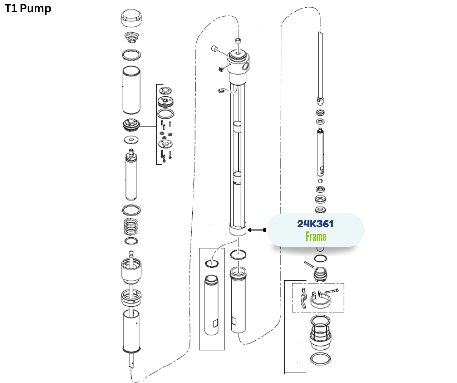 GRACO PUMP FRAME KIT;T1(24K361)